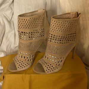 Liliana Laser Cut Stiletto Booties